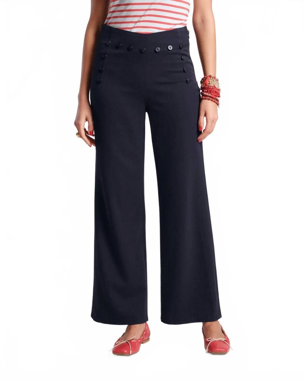 NEW FRANCES VALENTINE women's sailor pant in navy